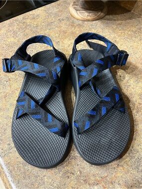 Chaco Z/1 Classic Men’s 10 Covered Navy Blue Black Hiking Sport Sandals